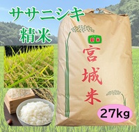 新米 特選ササニシキ 27㎏